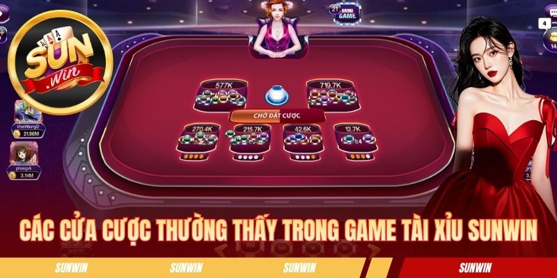Tài Xỉu SUNWIN - Trò Chơi Xúc Xắc Được Yêu Thích Nhất 2026 Các cửa cược thường thấy trong game tài xỉu SUNWIN